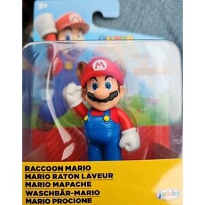 Super Mario - Racoon Mario - Jakks Pacific - Action Fiugure, Brand New Sealed